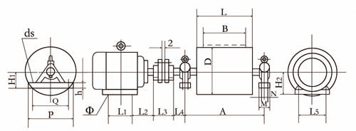 WD型外裝式電動滾筒