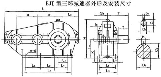 BJT125��BJT145��BJT175��BJT215��BJT255��BJT300��BJT350��BJT400�����h(hu��n)�p�ٙC���μ����b�ߴ�