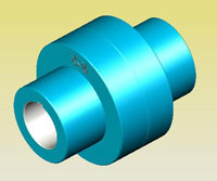 芯型彈性聯(lián)軸器實體模型