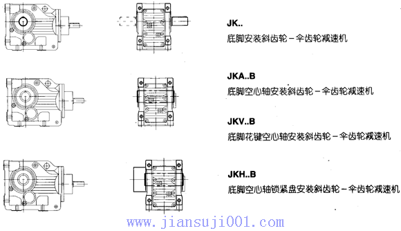 JK系列減速電機基本類型