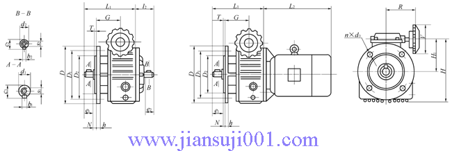 MBL(F)、MBL(F)Y基本型法蘭立式外形及安裝尺寸