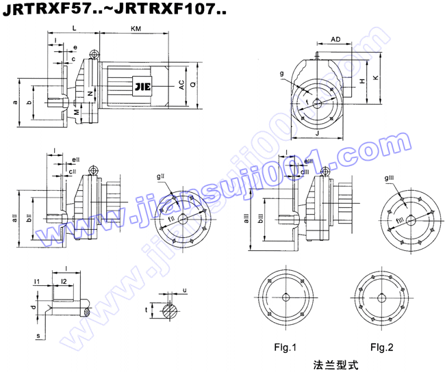 JRTR斜齒輪減速電機(jī)