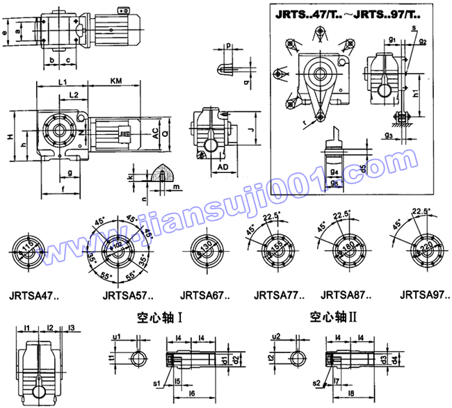 JRTS斜齒輪——蝸輪蝸桿減速電機