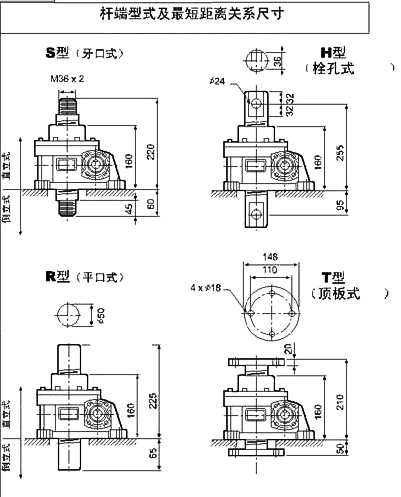 WSH系列蝸桿升降機(jī)附圖