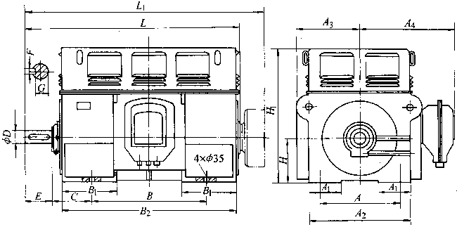 Y��YRϵ���������ஐ��늄�(d��ng)�C(j��)���μ����b�ߴ磨660V��